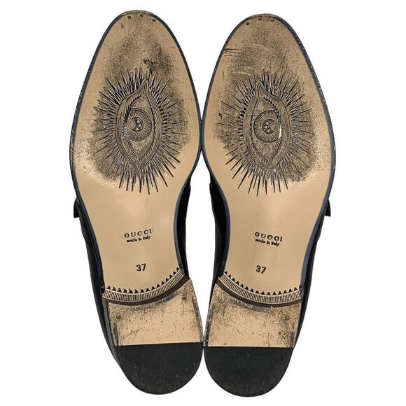 Gucci Interlocking G Logo Perforated Brogue Ankle Boot EU 37 US 7 Leather - Picture 10 of 11